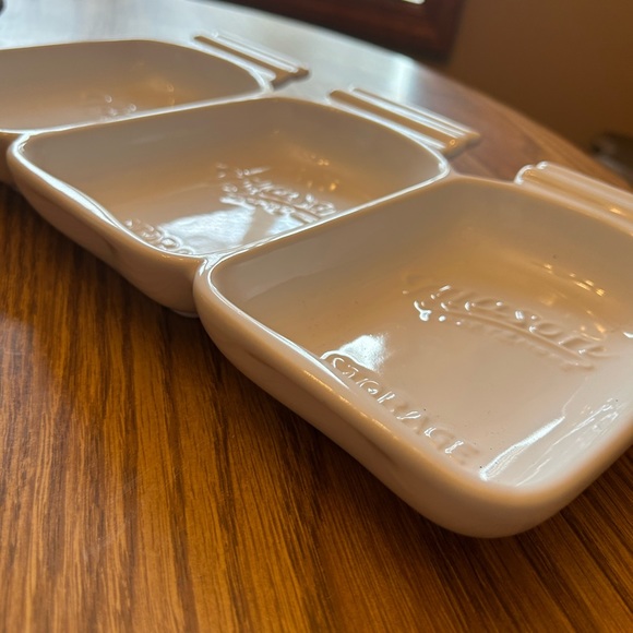 Mason jar - ceramic divided tray - white / measurements in photos - Picture 4 of 9